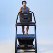 Man uses NordicTrack X24 Treadmill